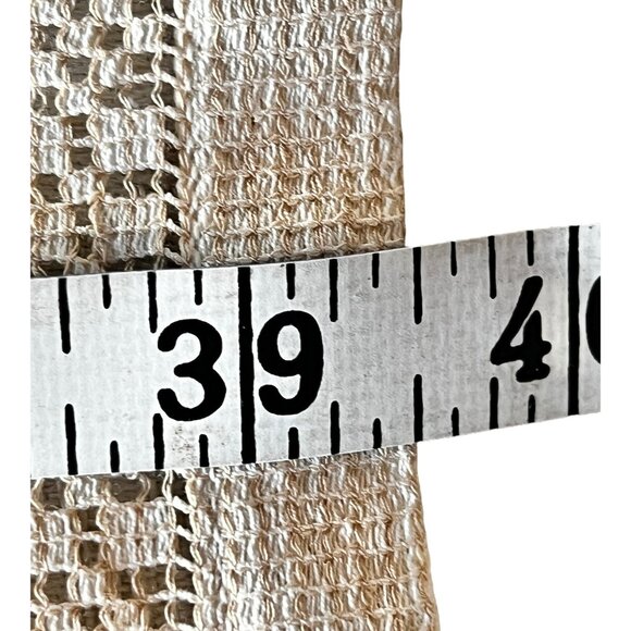 Lace Table Runner 39.5x14.5 Floral & Geometric Pattern Creamy Beige VTG Wedding - Picture 8 of 10